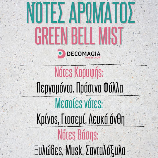 Aromă Lumânare Săpun Verde Bell Mist