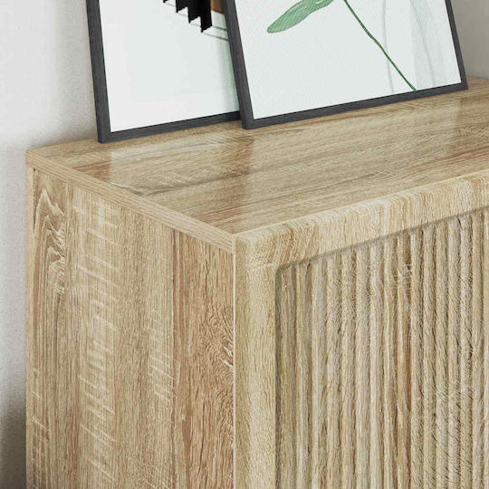 Wooden Sideboard with Drawers Sonoma Oak 66x34.5x95cm