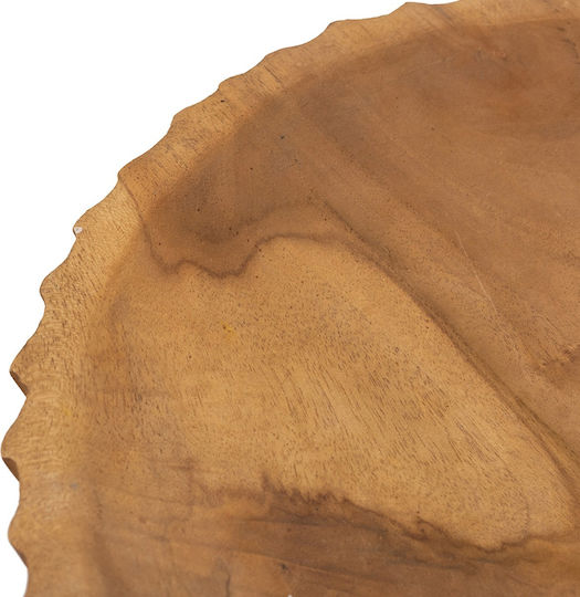 Artekko Decorative Wooden Brown Platter 30x30x14cm
