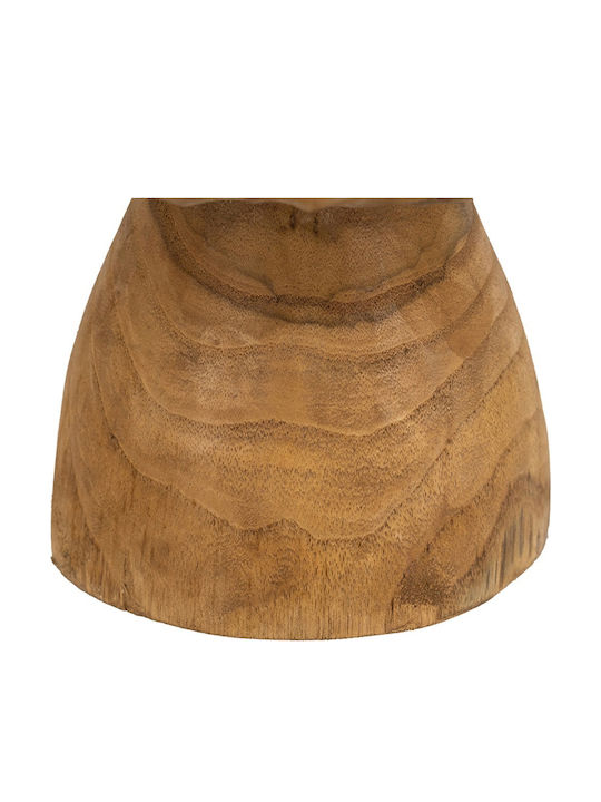 Artekko Decorative Wooden Brown Platter 20x20x10cm