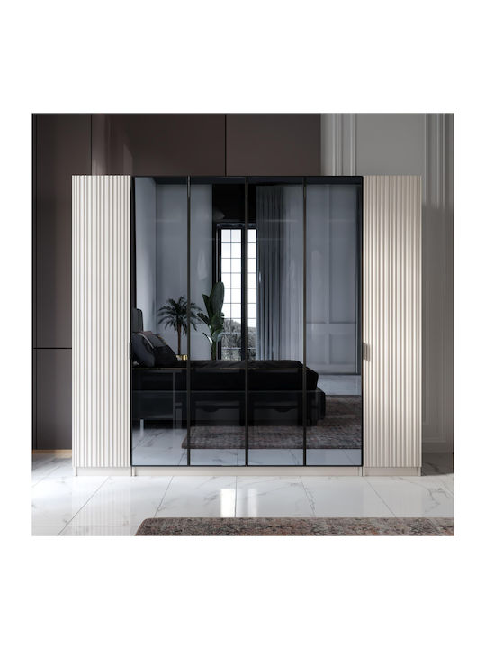 Stewehome Set Mobilier Pentru Dormitor Gri Modern Design 6 Bucăți 160x200cm