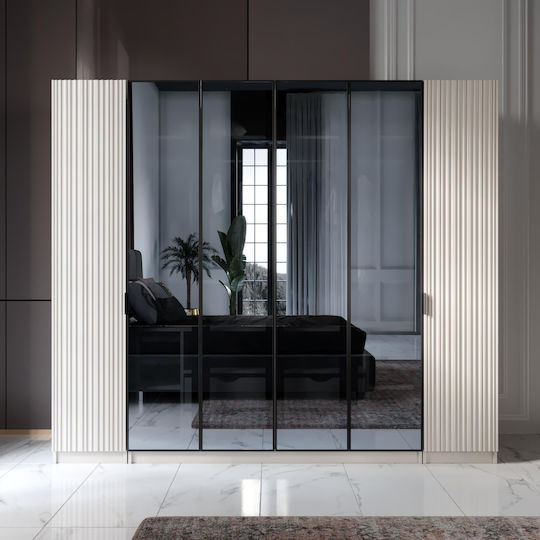 Stewehome Set Mobilier Pentru Dormitor Gri Modern Design 6 Bucăți 160x200cm