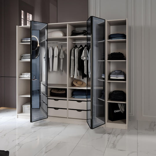 SteweHome Schlafzimmermöbel-Set Grau Moderner Design 6 Stück 160x200cm