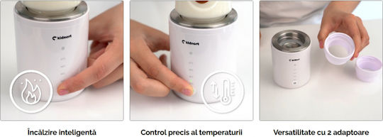 Kidnort Dromme Electric Bottle Warmer Portable Model Universal Cordless Usb-c Charging Adjustable Temperature