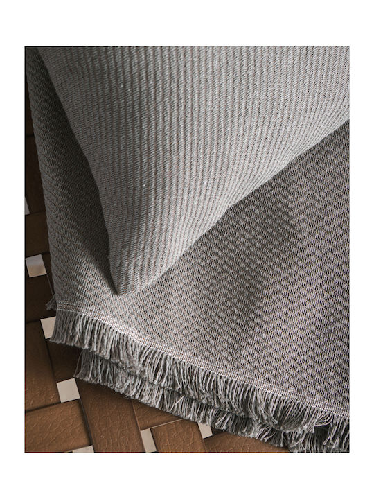 Rythmos Rythmos Armchair Throw Jacquard 180x160cm Brown-Gray