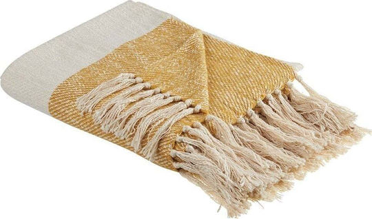 Beliani Πολυθρόνας Π130xΜ170cm Beige And Orange