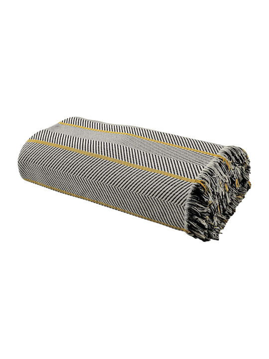 Das Home Das Home Sofa Throw Jacquard 180x250cm Yellow