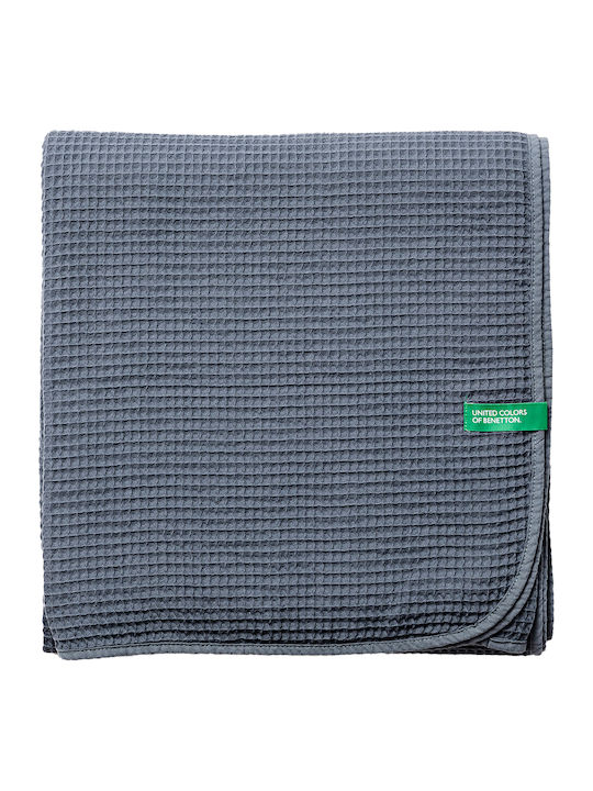 Benetton Tevere Cuvertură Pentru Canapea De Fotoliu Piqué 140x190 cm Gri