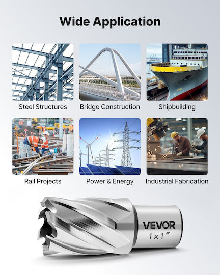 Vevor Set 4 HSS Drills for Metal and Masonry