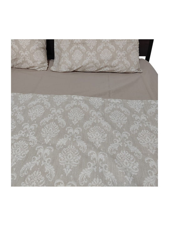 Royal Σετ Σεντόνια Υπέρδιπλα 240x270εκ. Beige (4τμχ)