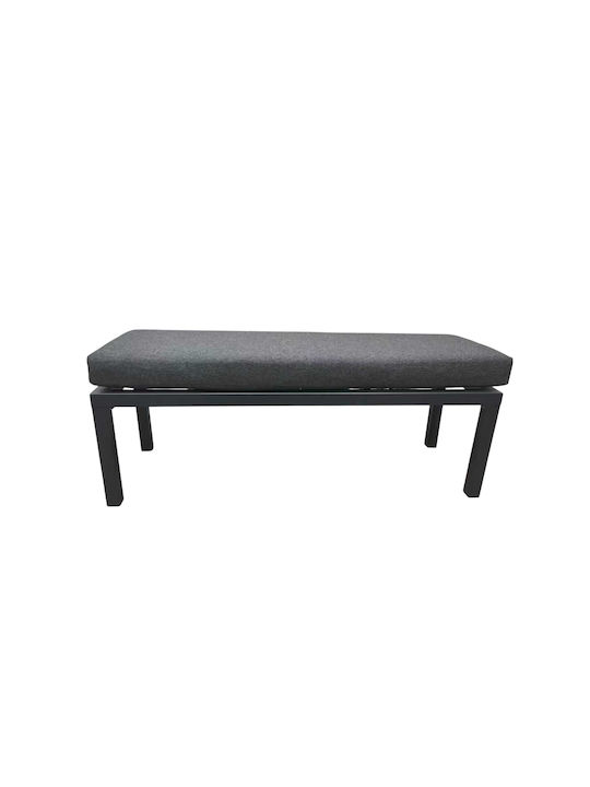 Σκαμπό από Αλουμίνιο Γκρι 120x40x46cm Σκαμπό από Αλουμίνιο Γκρι 120x40x46cm