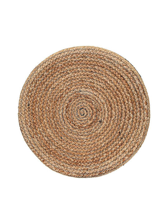 Πουφ Σκαμπό Αδιάβροχο Μαυρο-καφε 45x35cm