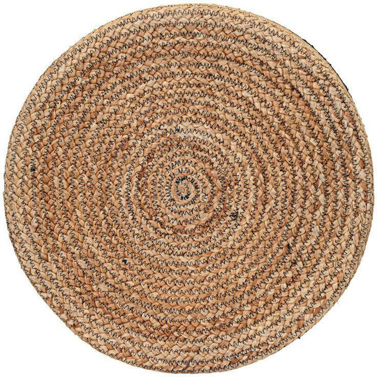 Πουφ Σκαμπό Αδιάβροχο Μαυρο-καφε 45x35cm