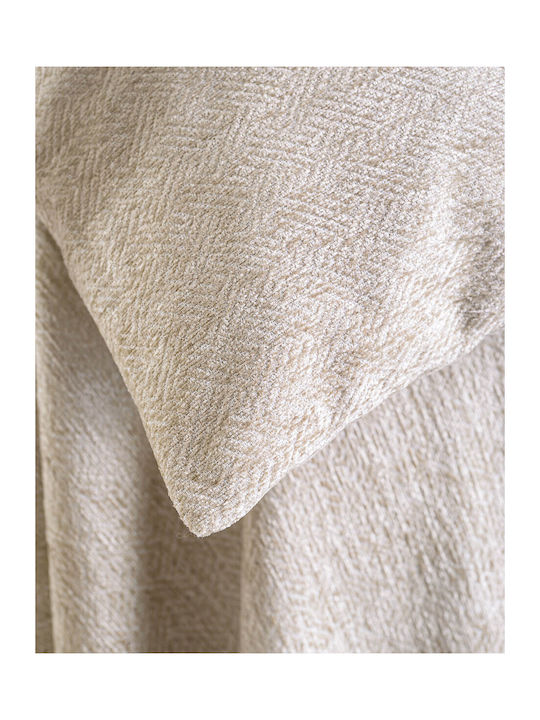 Rythmos Avida Ριχτάρι Πολυθρόνας Δύο 'Οψεων Chenille 180x160εκ. 02 Μπεζ 117-191-2504