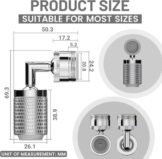 Erweiterung Flexibel Spritzfilter Wasserhahn mit Filter
