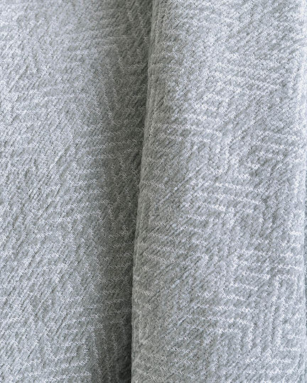 Rythmos Avida Ριχτάρι Πολυθρόνας Δύο 'Οψεων Chenille 180x160εκ. Γκρί