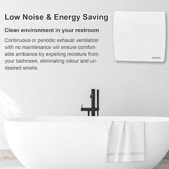 Silent Wall Bathroom Ventilator 150mm