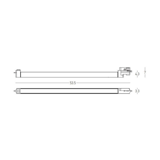 Zambelis Lights LED Iluminare Liniară Plafon 20W Alb Cald Reglabil În Intensitate
