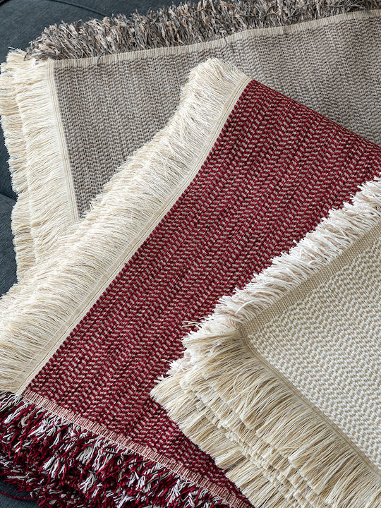 Palamaiki Niki Ριχτάρι Πολυθρόνας Chenille 180x180εκ. Bordo