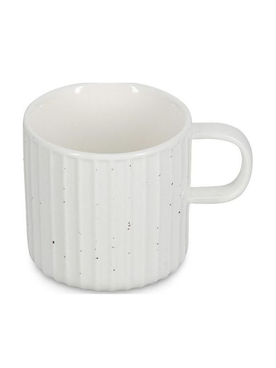 Salt & Pepper Set Of White Porcelain Cappuccino Cups 205ml 4 Pieces