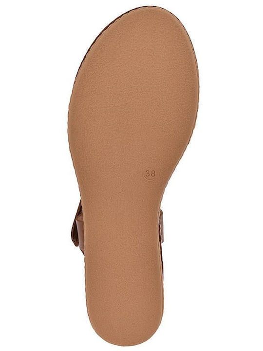 Sommer Damenplattformen Tabac Braun