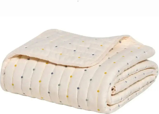 Kentia Подредба Детски Одеяла от Полиестер Cream-green-yello-blue 110x140см