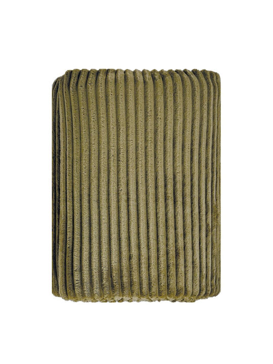 Kentia Sergio Sofa Throw 2 Seater Fleece 180x250cm 36 Olive