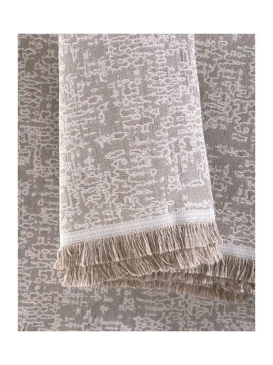 Rythmos Totem Three-Seater Sofa Throw 2 Sides Jacquard 180x280cm Puro