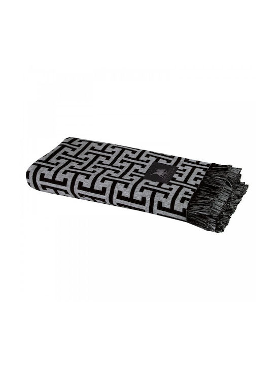 Greenwich Polo Club 3901 Sofa Throw 2 Seater Jacquard 180x250cm Gray Black