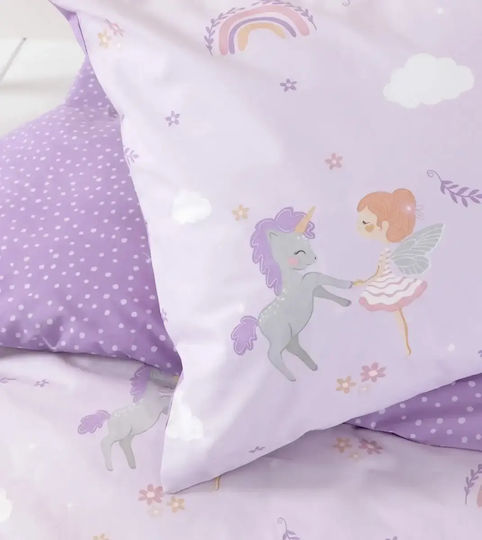 Nima Kids Sheets Single Lilac 170x255cm Nima Kids Sheets Single Lilac 170x255cm