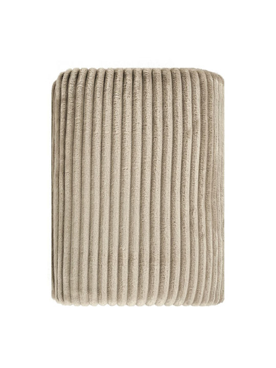 Kentia Sergio Armchair Throw Fleece 130x180cm 26 Beige