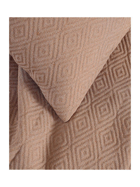 Rythmos Elysse Decken & Couchdecken Viersitzer-Sofa Überwurf Jacquard 180x330cm Braun