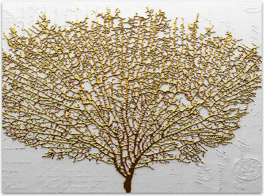 Megapap Golden Tree Πίνακας σε Καμβά 100x70cm