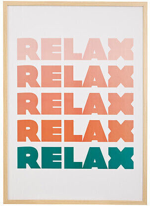 Atmosphera Gemälde Poster Rahmen Relax Darius 50x70 cm – Modern Flow Sammlung 206434b