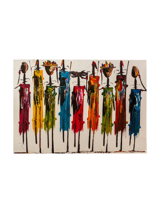 HomeMarkt Colorful African Art Painting on Canvas 100x70cm