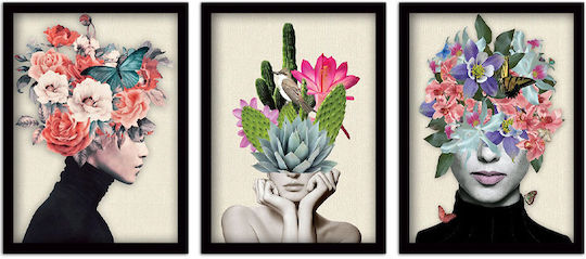 Megapap Flower Girls Πλαστικός 35x45 cm