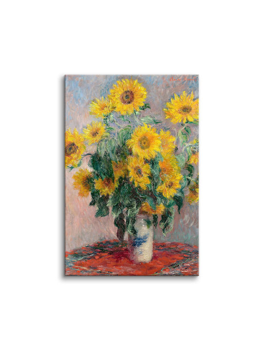 Bouquet aus Sonnenblumen Reproduktion von Claude Monets Gemälde Wandkunst 60x90