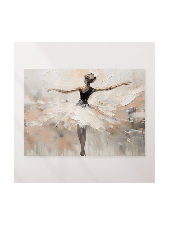 Ballerina in cream shades Painting on Canvas 65x95cm