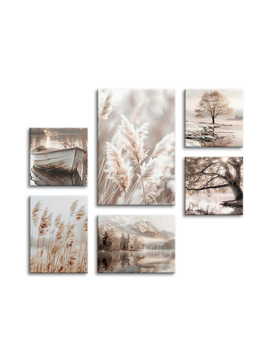 Decowalls 6-Piece Painting on Canvas 100x140cm