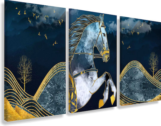 Decowalls Threefold Painting on Canvas 60x120cm