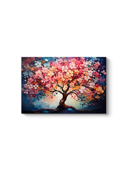 Megapap Pink Tree Gemälde auf Leinwand 100x70cm