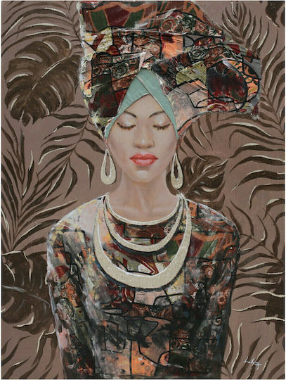 InTheBox Jungle Lady 2 Handmade σε Καμβά 76x100 cm
