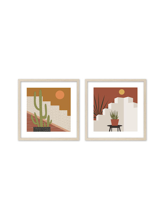 InTheBox Divino Δίπτυχος Πίνακας Ξύλινος 50x50cm