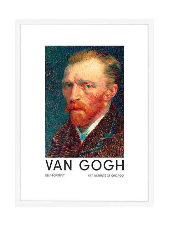 Walls Self Portrait Rahmen Kopie von Van Gogh Holz 20x30cm