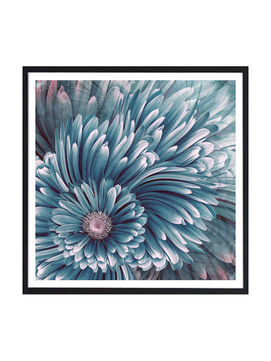 Walls Colorful Daisies Frame Wooden 70x70cm