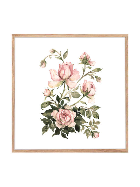 Walls Wooden Frame Poster 20x20cm