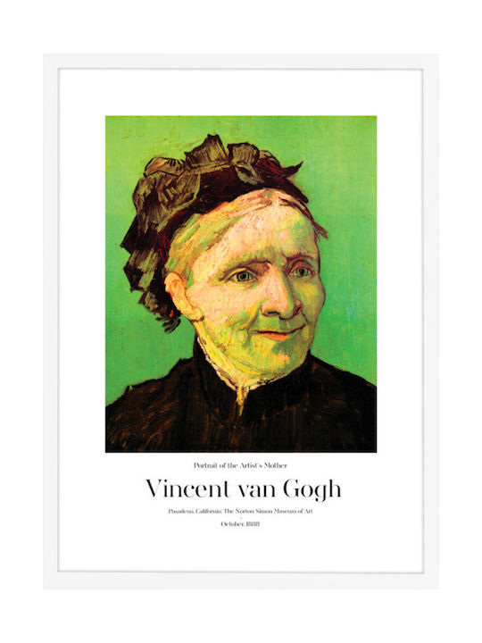 Walls Portrait Of The Artist's Mother Rahmen Kopie von Van Gogh Holz 20x30cm