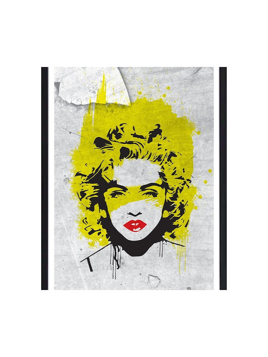 Walls Madonna Rahmen Kopie von Banksy Holz 15x20cm