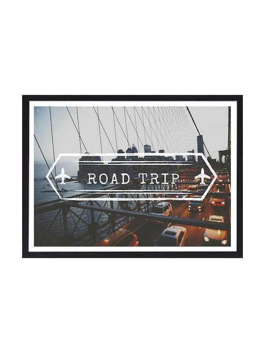 Walls Road Trip Frame Wooden 70x50cm