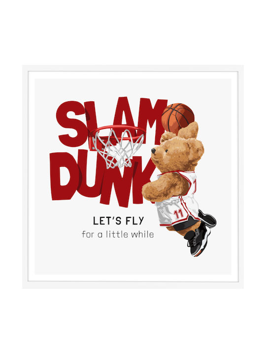 Walls Slam Dunk Κάδρο Ξύλινο 80x80cm